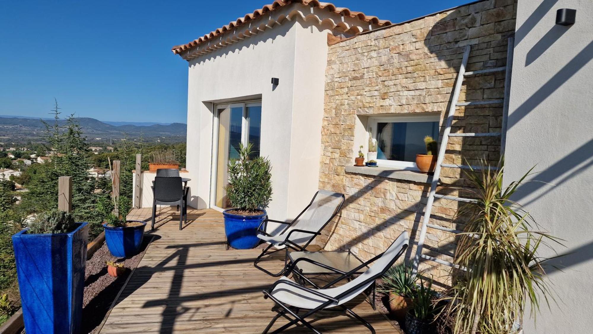 Reve D'Escapade Chambre Avec Vue Sublime Sur Les Cevennes Ardechoises Баржак Екстер'єр фото